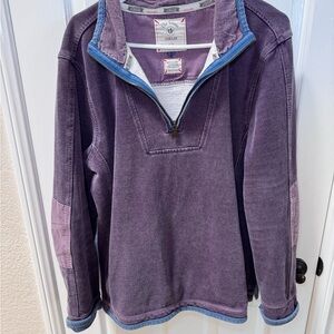 Fat Face Airlie sweatshirt Purple 1/4 Zip Pullover